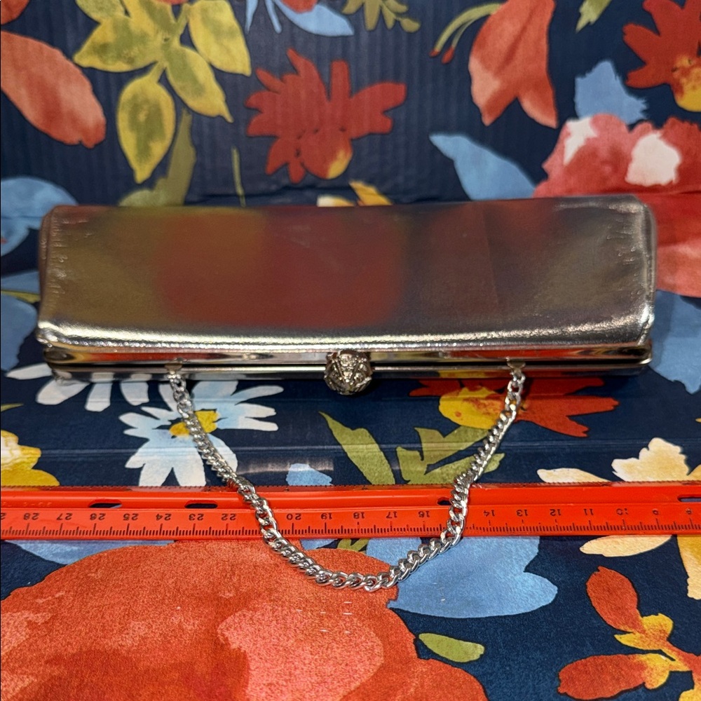 Source Unknown Metallic Silver Clutch - image 2